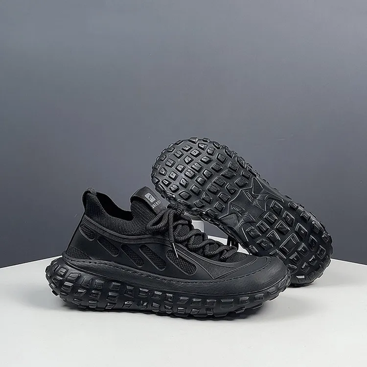 Devanro Moisture Wicking Abrasion Resistant Breathable Slip Resistant Low Top Casual Shoes Men's-4