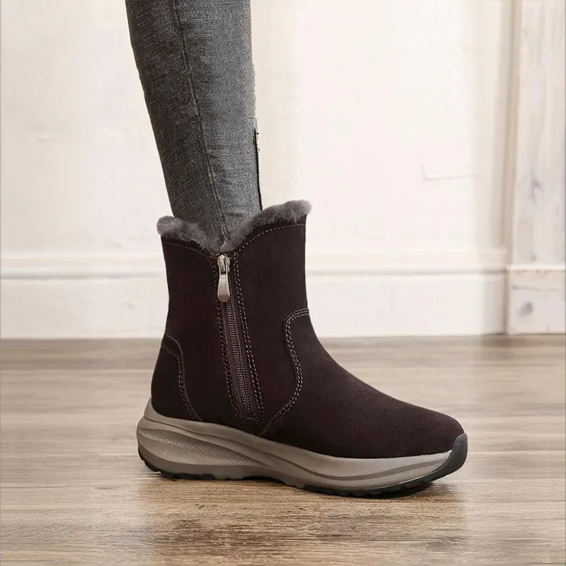 Devanro Warm Wear-Resistant Slip-Resistant Short Snow Boots Women's-8