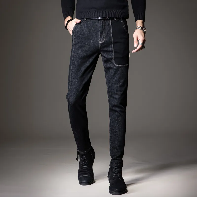 Devanro Jeans Men Black-4