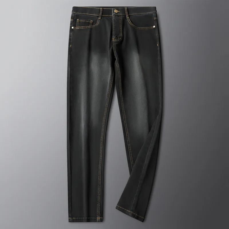 Devanro Jeans Men Black Gray-1