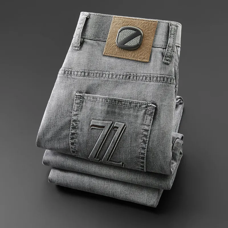 Devanro Jeans Men Gray-3