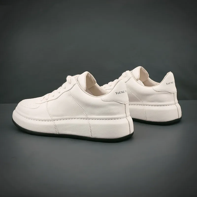 Devanro Moisture-Wicking Height Increasing Wear-Resistant Slip-Resistant Low-Top Skateboard Shoes Men's-6