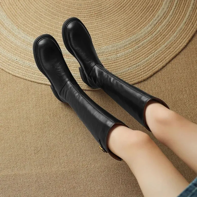 Devanro Knee-high Boots 3.5cm Women's-9