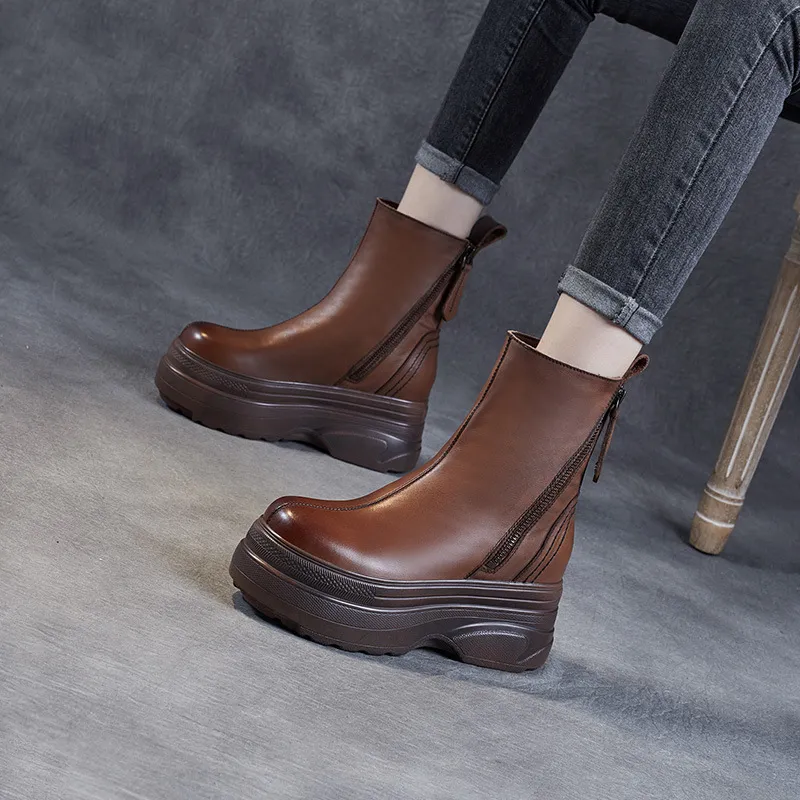 Devanro Ankle Boots High Heel Women's-6