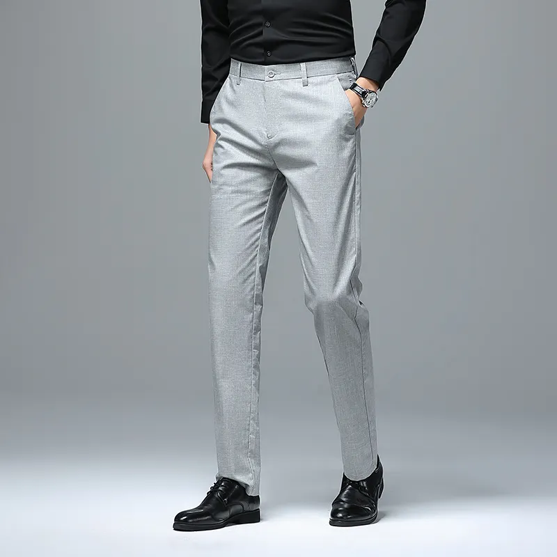Devanro Casual Pants Men's Khaki-8