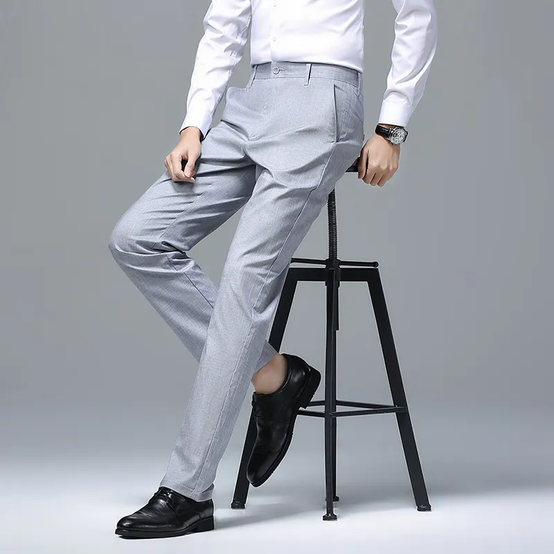 Devanro Casual Pants Men's Khaki-15