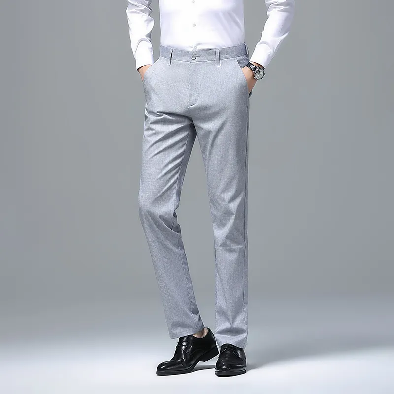 Devanro Casual Pants Men's Khaki-13