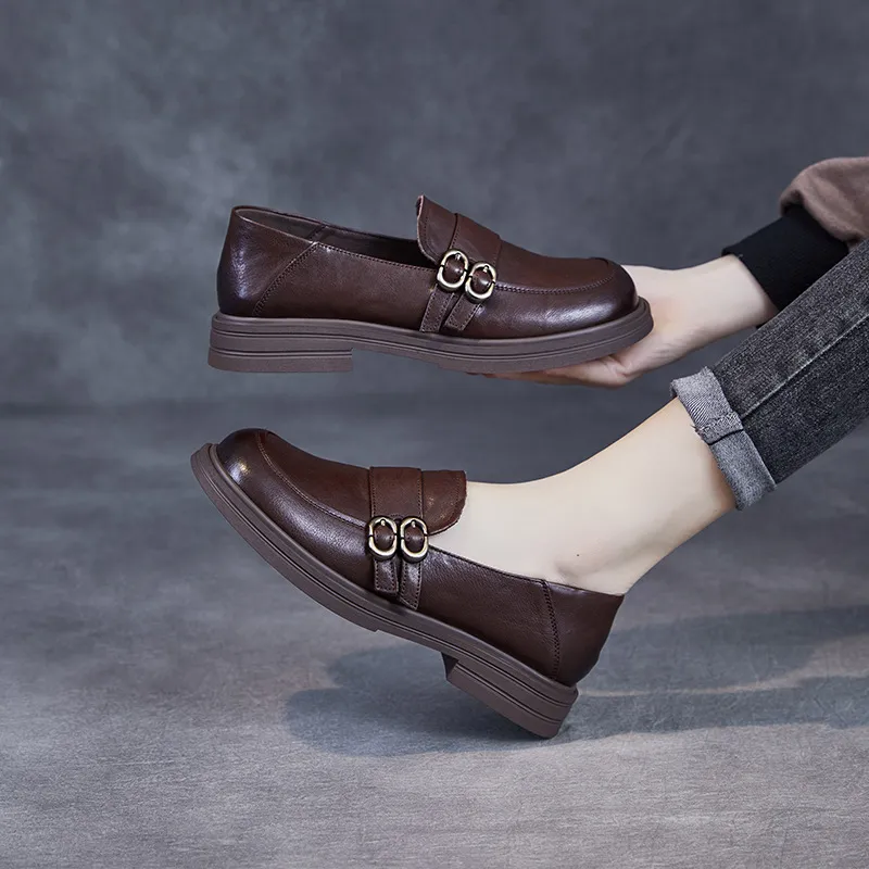 Devanro Loafers Women's Brown-6