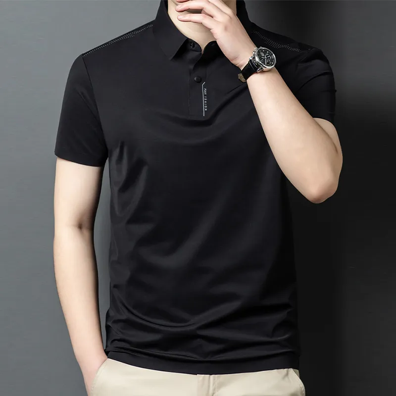 Devanro Polo Shirt Men's Light Pink-7