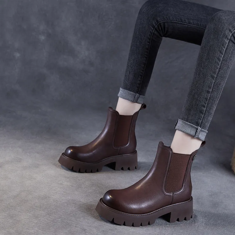 Devanro Short Chelsea Boots 5.5cm Women's-5