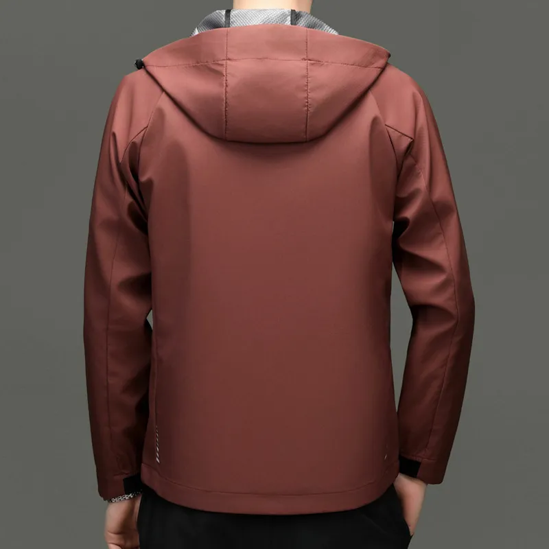 Devanro Jackets Coats Men's Red-2