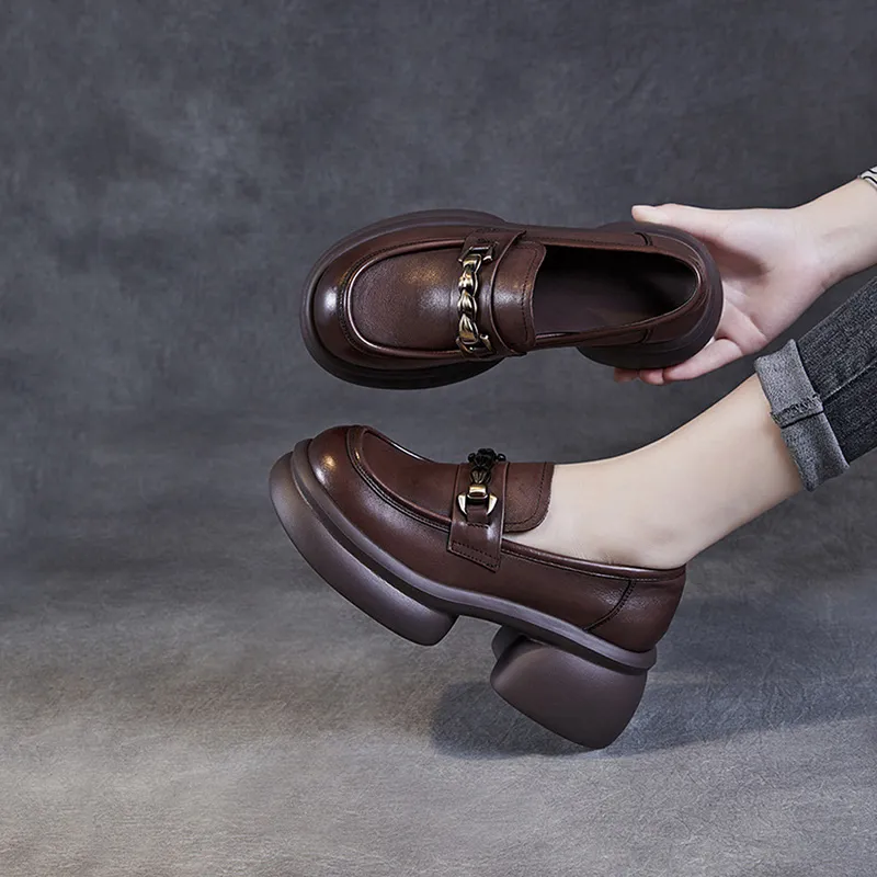 Devanro Loafers Women's Gold-8