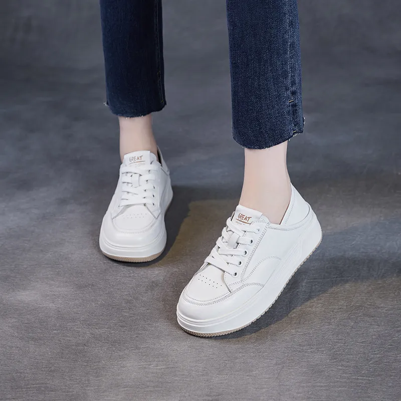 Devanro Abrasion Resistant Breathable Low Top Skateboard Shoes Women's White-5