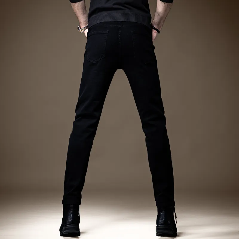 Devanro Jeans Men Black-3