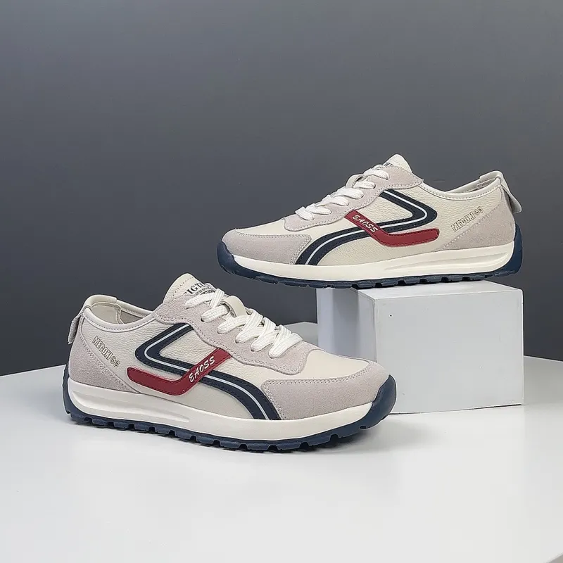 Devanro Wear resistant, Lightweight, Breathable, And Non slip. Low Top Casual Shoes Men's-2