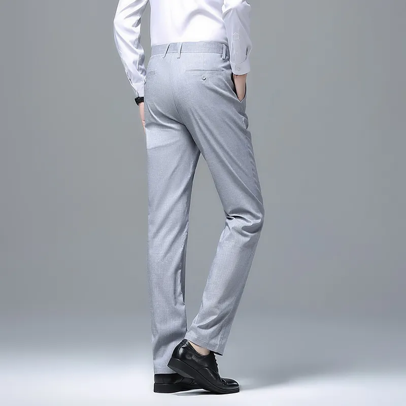 Devanro Casual Pants Men's Khaki-14