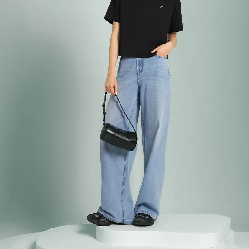 BAIXIAOT Jeans Women's Light Blue-2