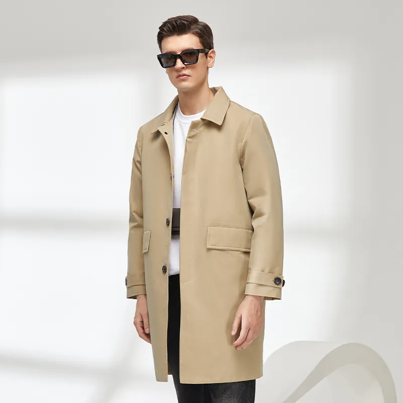 BAIXIAOT Trench Coats Men-3