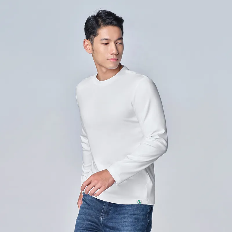 BAIXIAOT T Shirt Men's Bright White-3
