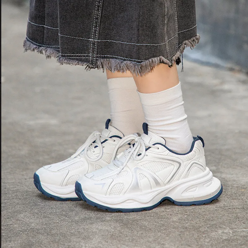 TUOPIN Height Increasing Abrasion Resistant Breathable Low Top Chunky Sneakers Unisex-7