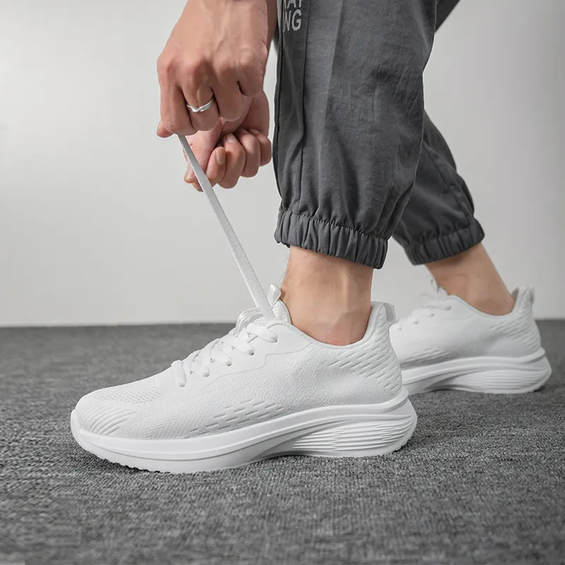 TUOPIN Flyknit Running Shoes Slip Resistant, Breathable, Quick Dry, Lightweight Low Top Casual Shoes-19