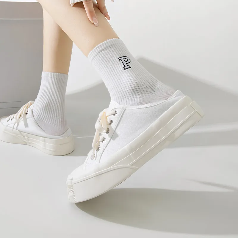 TUOPIN Anti Slip Wear Resistant Low Top Canvas Shoes Women's-7
