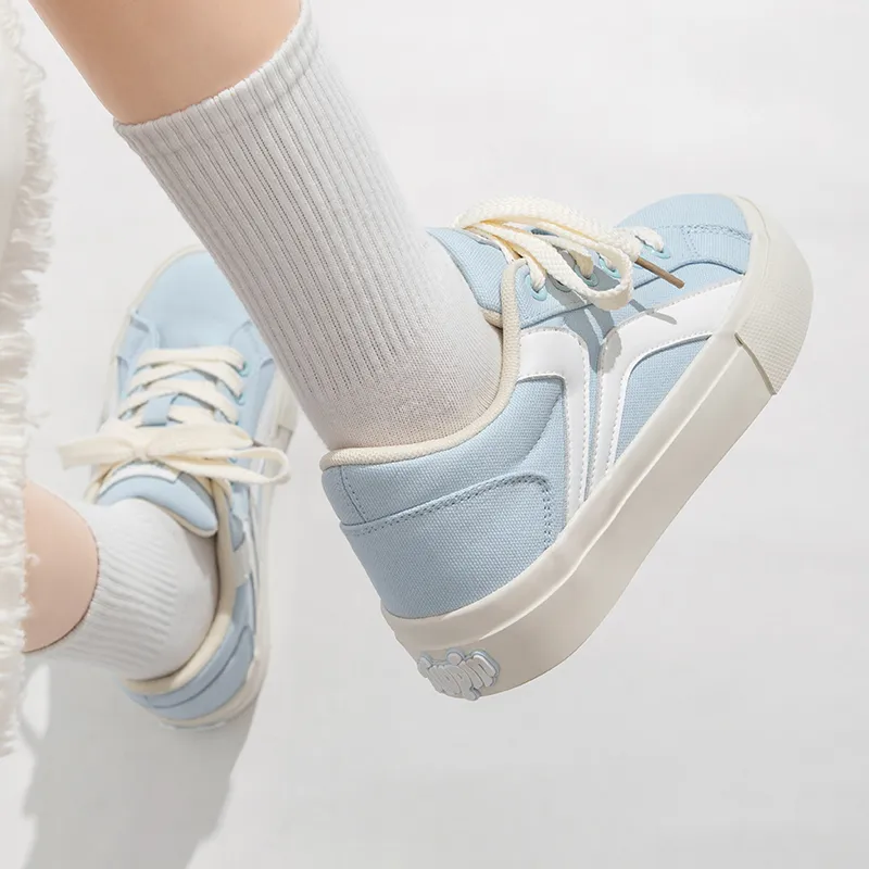 TUOPIN Slip Resistant, Abrasion Resistant, Lightweight Low Top Casual Shoes Unisex Sea Salt Milk Blue-5