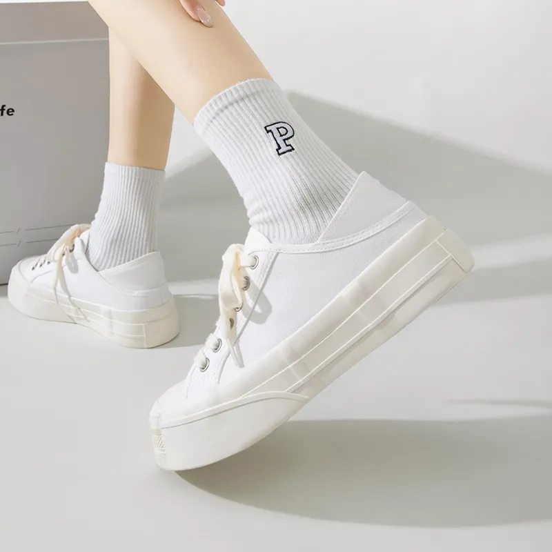 TUOPIN Anti Slip Wear Resistant Low Top Canvas Shoes Women's-6