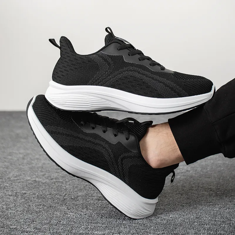 TUOPIN Flyknit Running Shoes Slip Resistant, Breathable, Quick Dry, Lightweight Low Top Casual Shoes-6