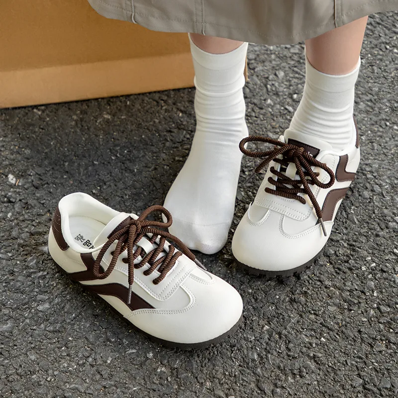 TUOPIN Pie Shoes Slip Resistant Low Top Casual Shoes Women's-5