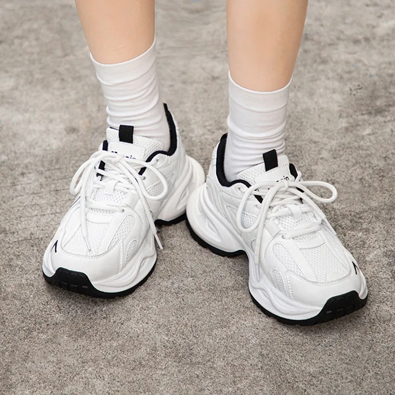 TUOPIN Height Increasing Abrasion Resistant Breathable Low Top Chunky Sneakers Unisex-15