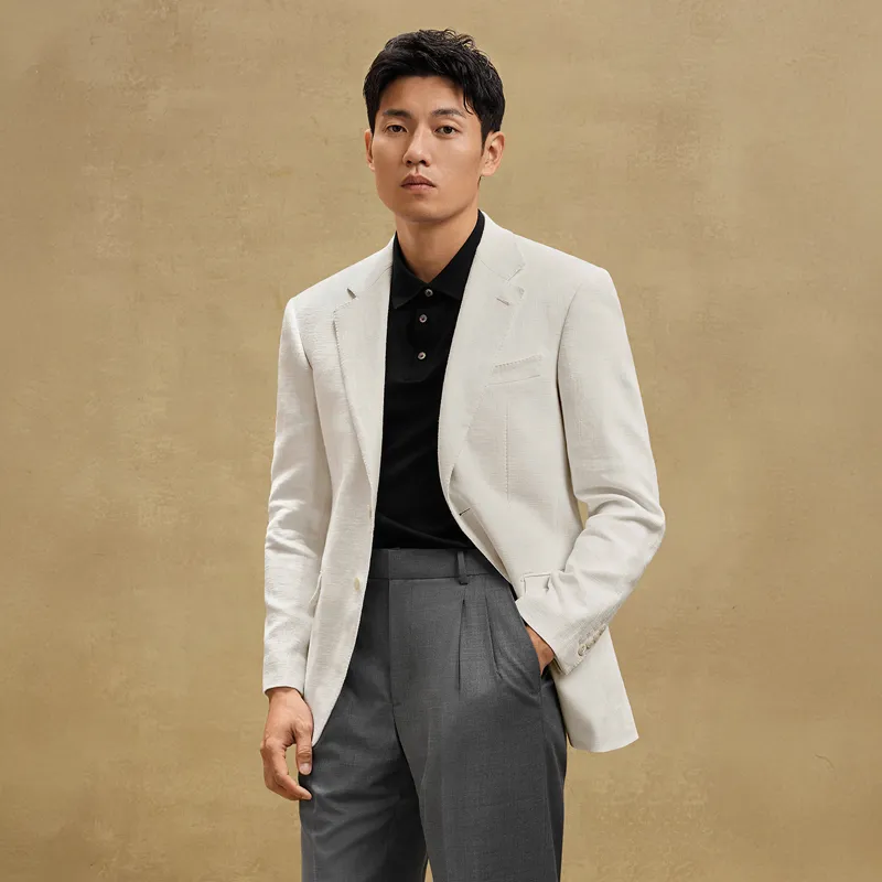 SKARO Business Suit Men's White SKV1251-3