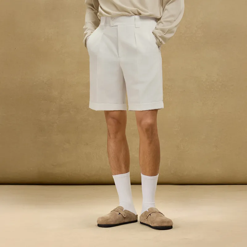 SKARO Casual Shorts Men's White SKB261-3