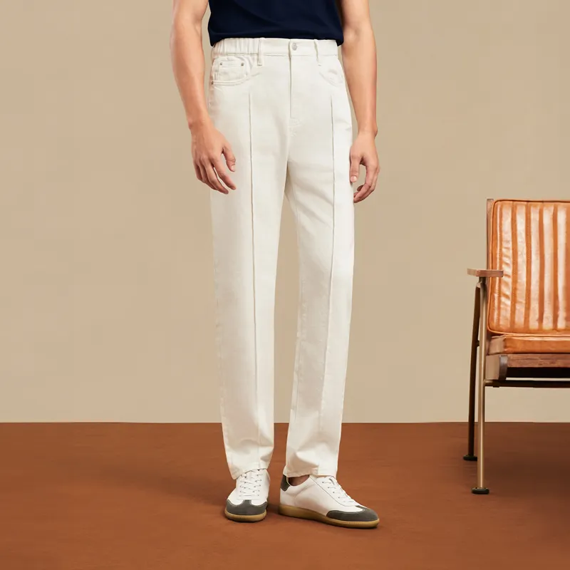 SKARO Jeans Men White SKF191 1-2