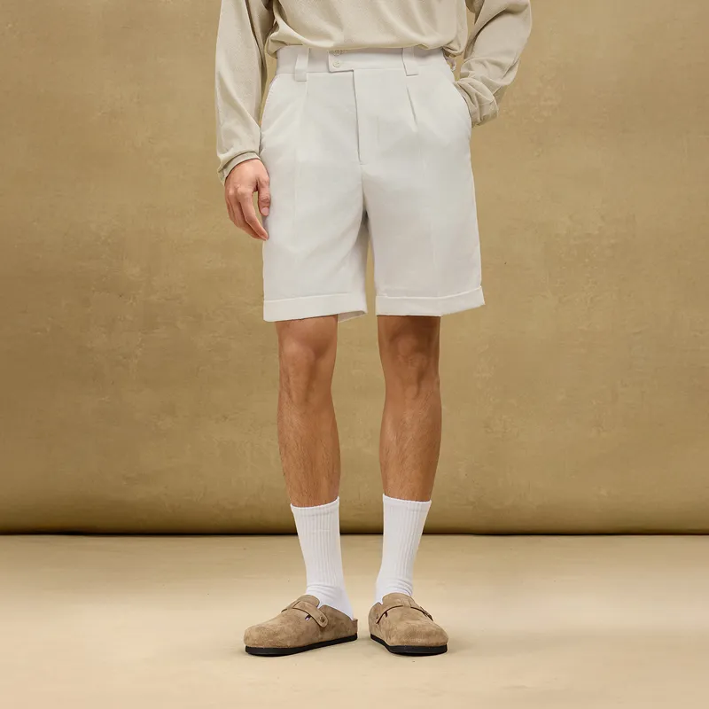 SKARO Casual Shorts Men's White SKB261-2
