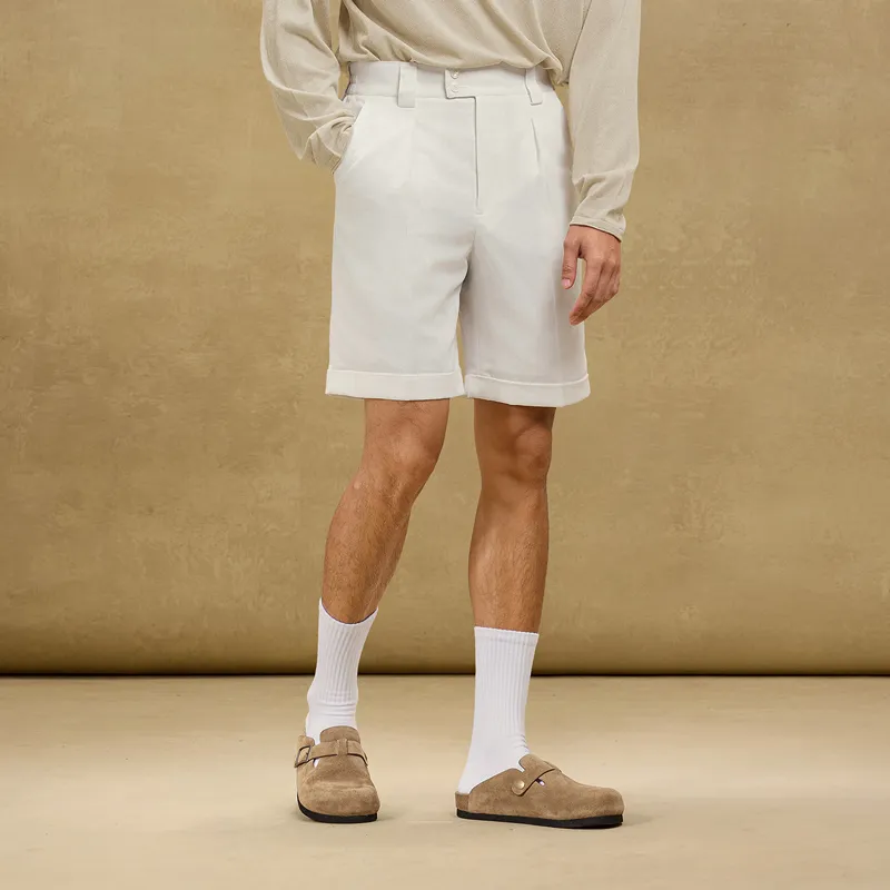 SKARO Casual Shorts Men's White SKB261-4