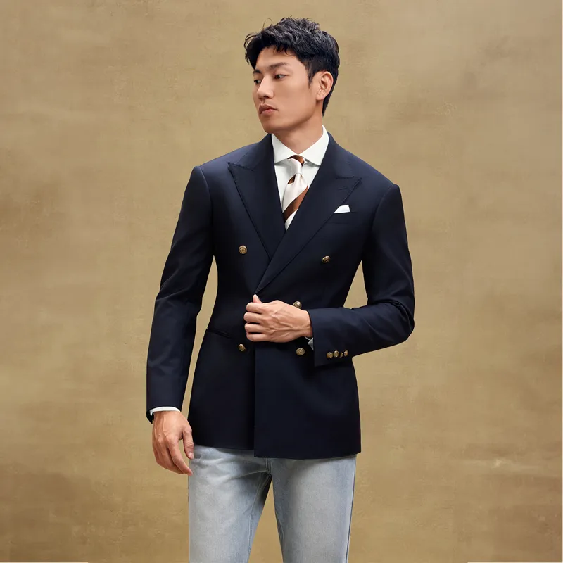 SKARO Business Suit Men's Navy Blue SKV821-4