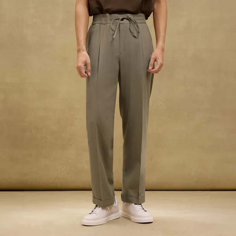 SKARO Casual Pants Men's Khaki Green SKC501-3