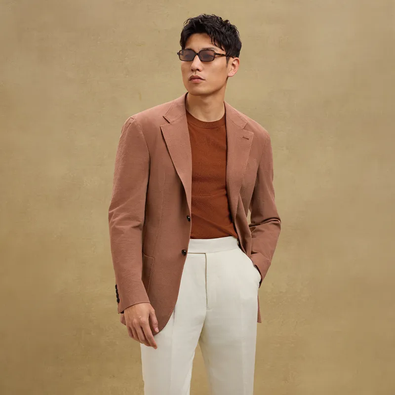 SKARO Business Suit Men's Distressed Brick Red SKV1271-2