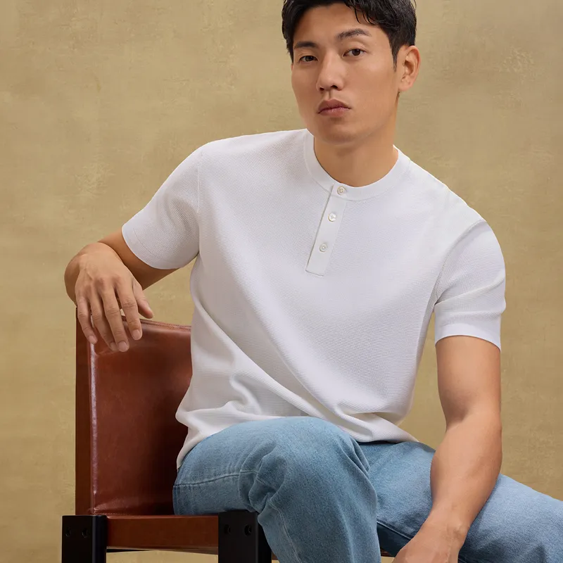 SKARO T Shirts Men White SKT511-4