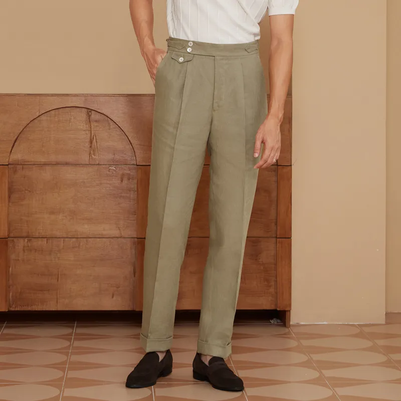 SKARO Suit Trouser Men's Light Green-3