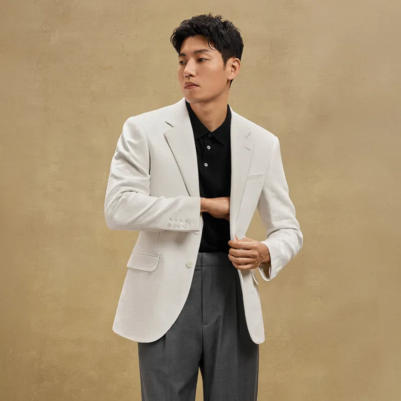 SKARO Business Suit Men's White SKV1251-2