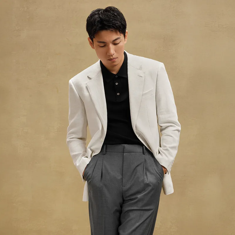SKARO Business Suit Men's White SKV1251-4