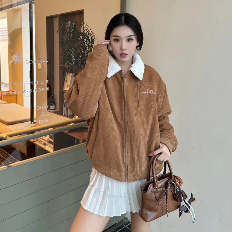 KTDA Jackets Coats Unisex Khaki-3