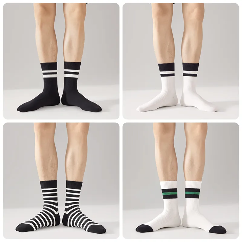 B&C.Room Mid Calf Socks Fall Winter Men's 5 Pack-3