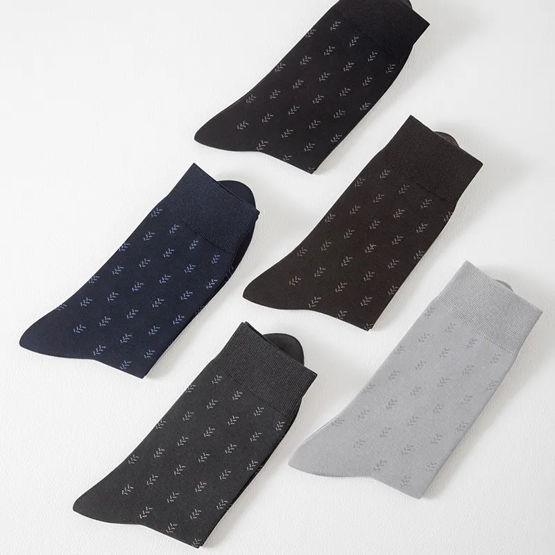 B&C.Room Mid Calf Socks Men's 6 Pairs Gift Box Packaged-19