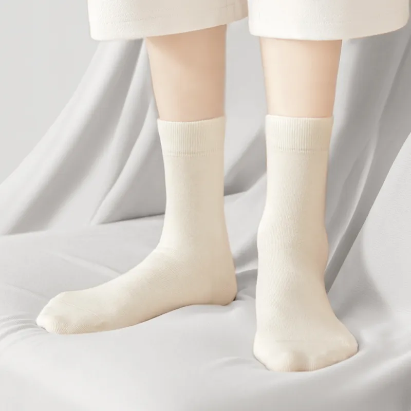 B&C.Room Mid Calf Socks Basic Unisex 5 Pack-12