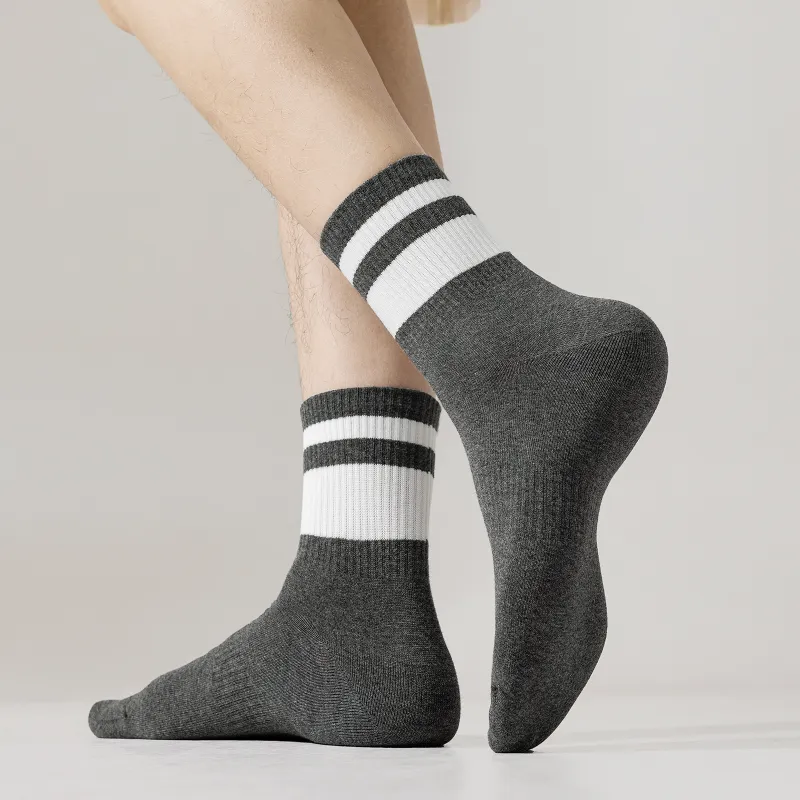 B&C.Room Unisex Mid Calf Socks-3