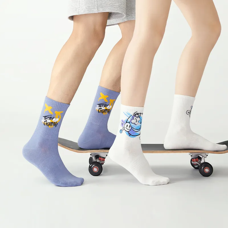 B&C.Room Mid Calf Socks Unisex 5 Pack-16