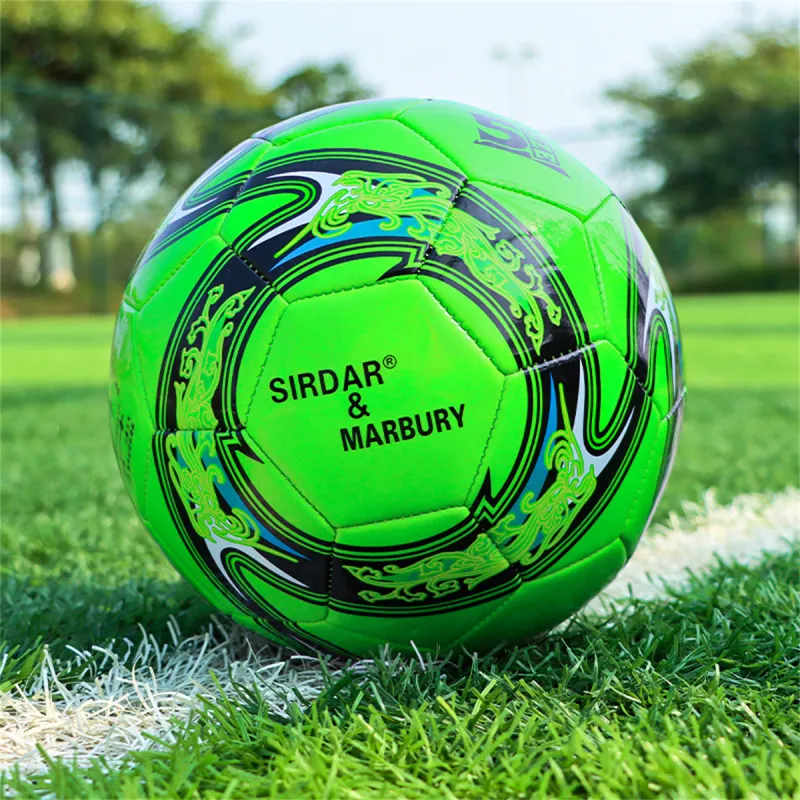 SIRDAR Size 4 5 Size Soccer PVC Machine Stitched Soccer Ball Unisex Green-5